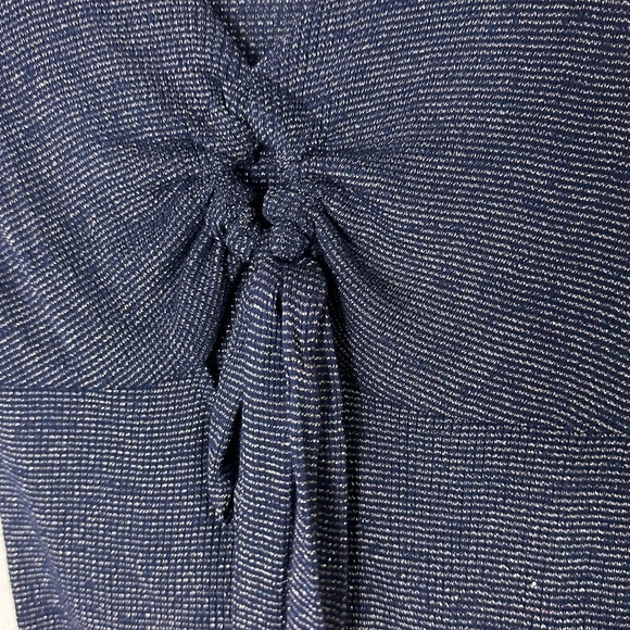 Free People Say When Cutout Front Bell Sleeve Light Sweater Top Size S - Picture 4 of 6